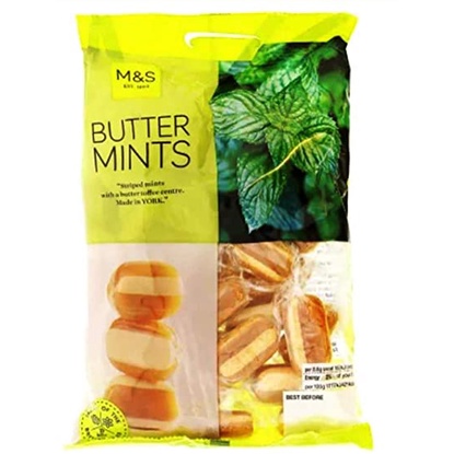 M&S Butter Mints 225g x1 Marks and Spencer Refreshing Snacks Bites with ...