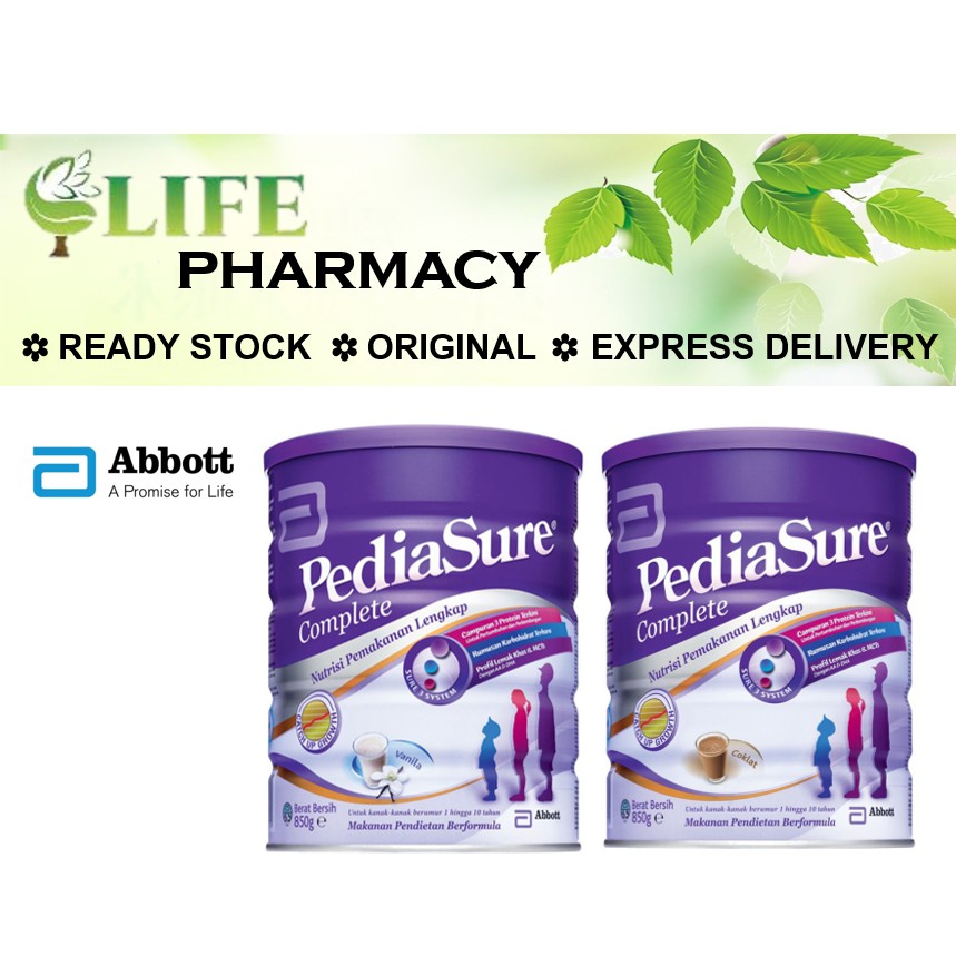 Abbott Pediasure Complete 850gm (Vanilla/Chocolate) Shopee Malaysia
