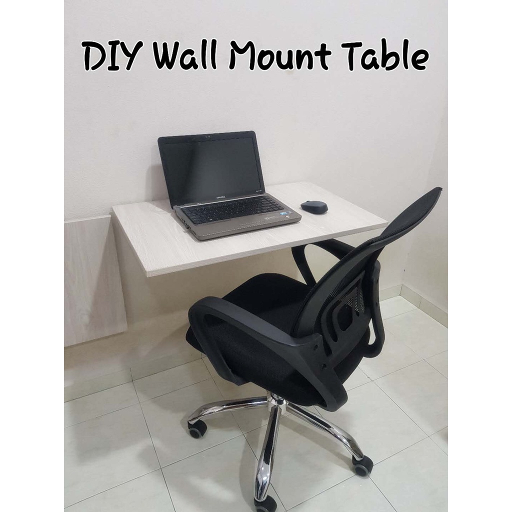 76cm x 45cm Waterproof DIY wall mount table with bracket meja lipat