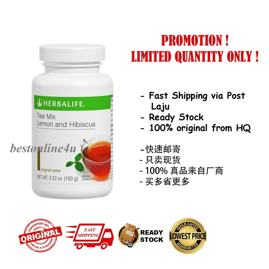 Herbalife Tea Mix Lemon and Hibiscus TeaMix 50g & 100g (100 Original