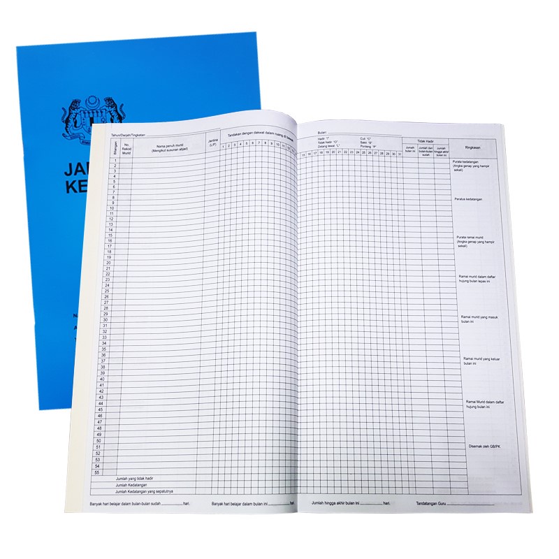 Buy Attendance Book / Jadual Kedatangan Buku / Rekod Kehadiran Murid