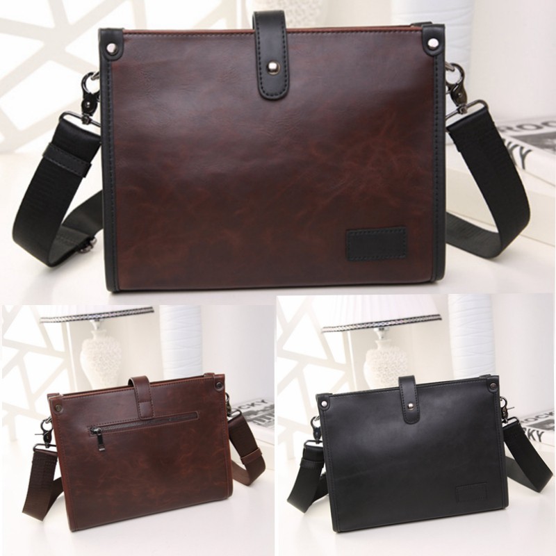 crazy horse leather messenger bag