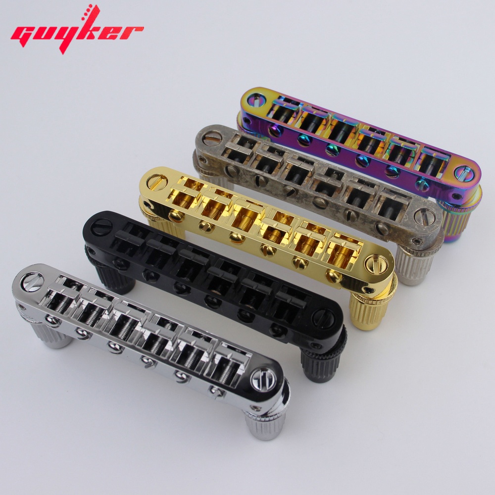 GUYKER Guitar Stop Bar Tailpiece with Anchors And Studs for LP SG