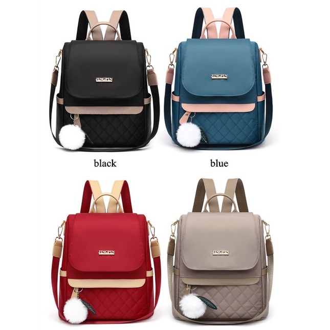 WBB048_Byfyza Fashion Nylon Mochila Women Shopping Backpack Anti-Theft Travel Bag School Bag Bagpack
