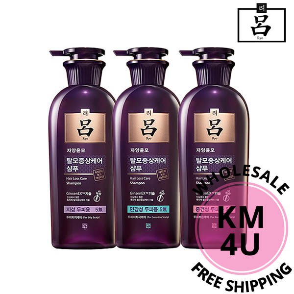 Fast Ship Ryo Hair Loss Care Shampoo 400ml 3 Types Oily Dry