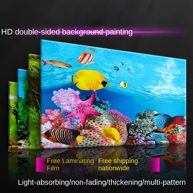 Fish tank background paper painting HD picture 3d threedimensional