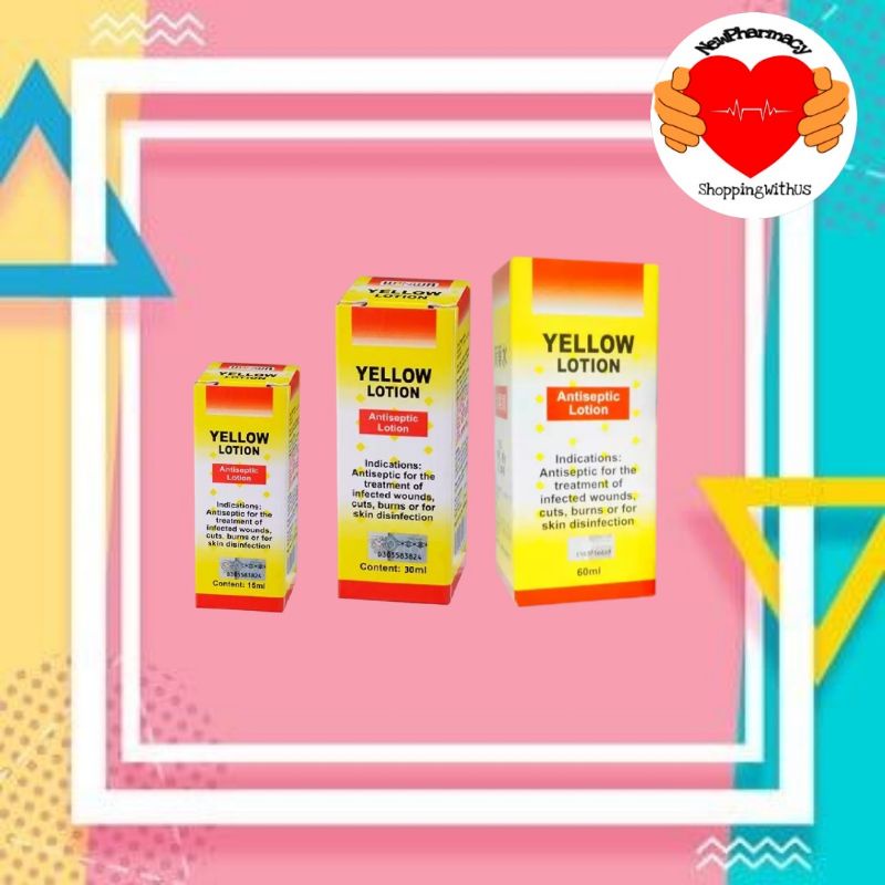 Yellow Lotion 0.4 Antiseptic Lotion 15ml / 30ml / 60ml (Exp07/2027