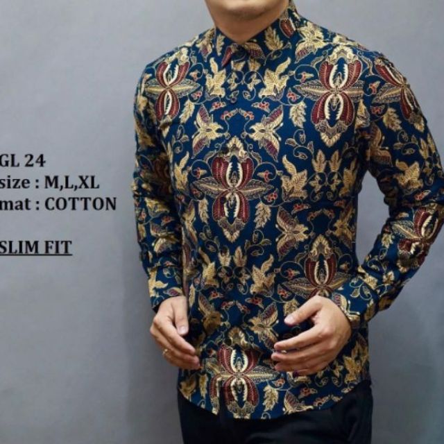  KEMEJA  BATIK  SLIM FIT LS GL 23 24 Shopee Malaysia