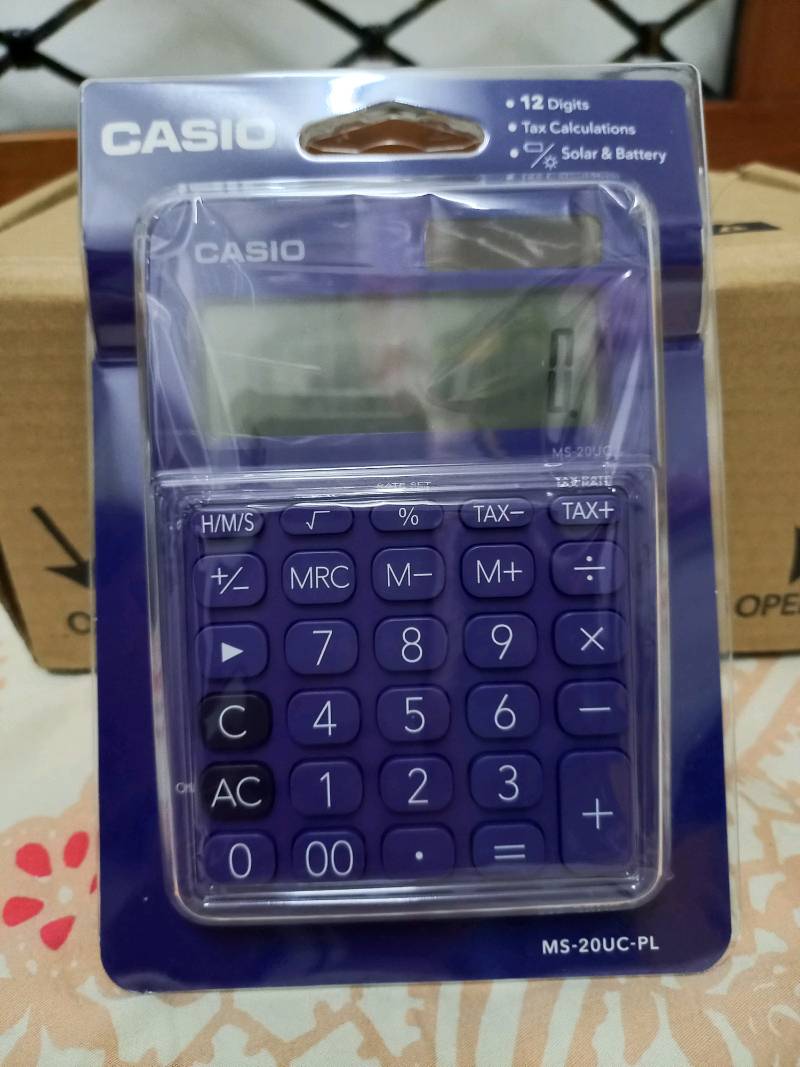 Casio Colorful Calculator Ms uc Pl Purple Shopee Malaysia