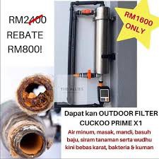 Penapis Air CUCKOO Water Purifier PRIME X1 FREE 5 YEARS SERVICES, FREE Water Filter Replacement, Home Appliance Outdoor