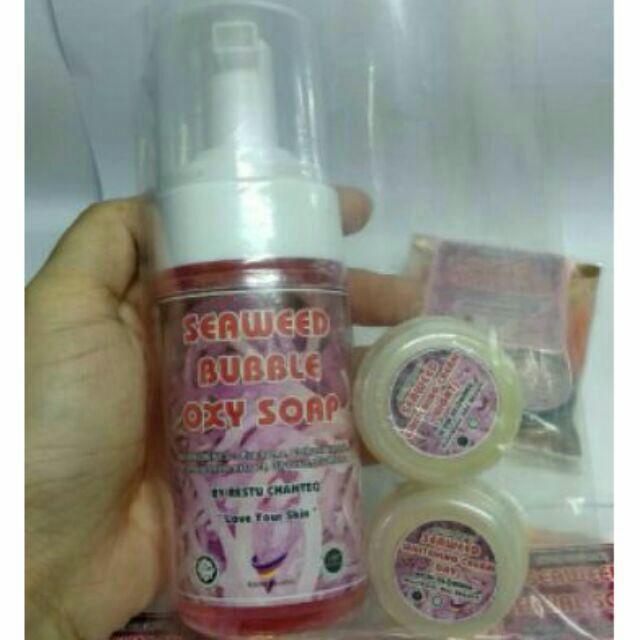 Rumpai Laut Seaweed Skincare Whitening Ori Sabah Bubble Foam Soap Baru Shopee Malaysia