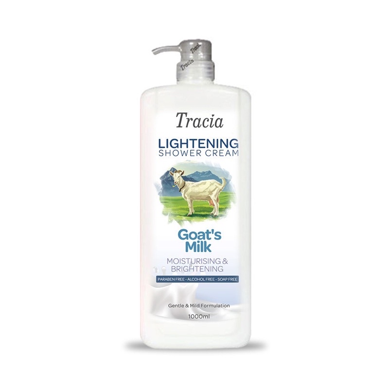 Tracia Goat Milk Shower Cream 1L Shopee Malaysia