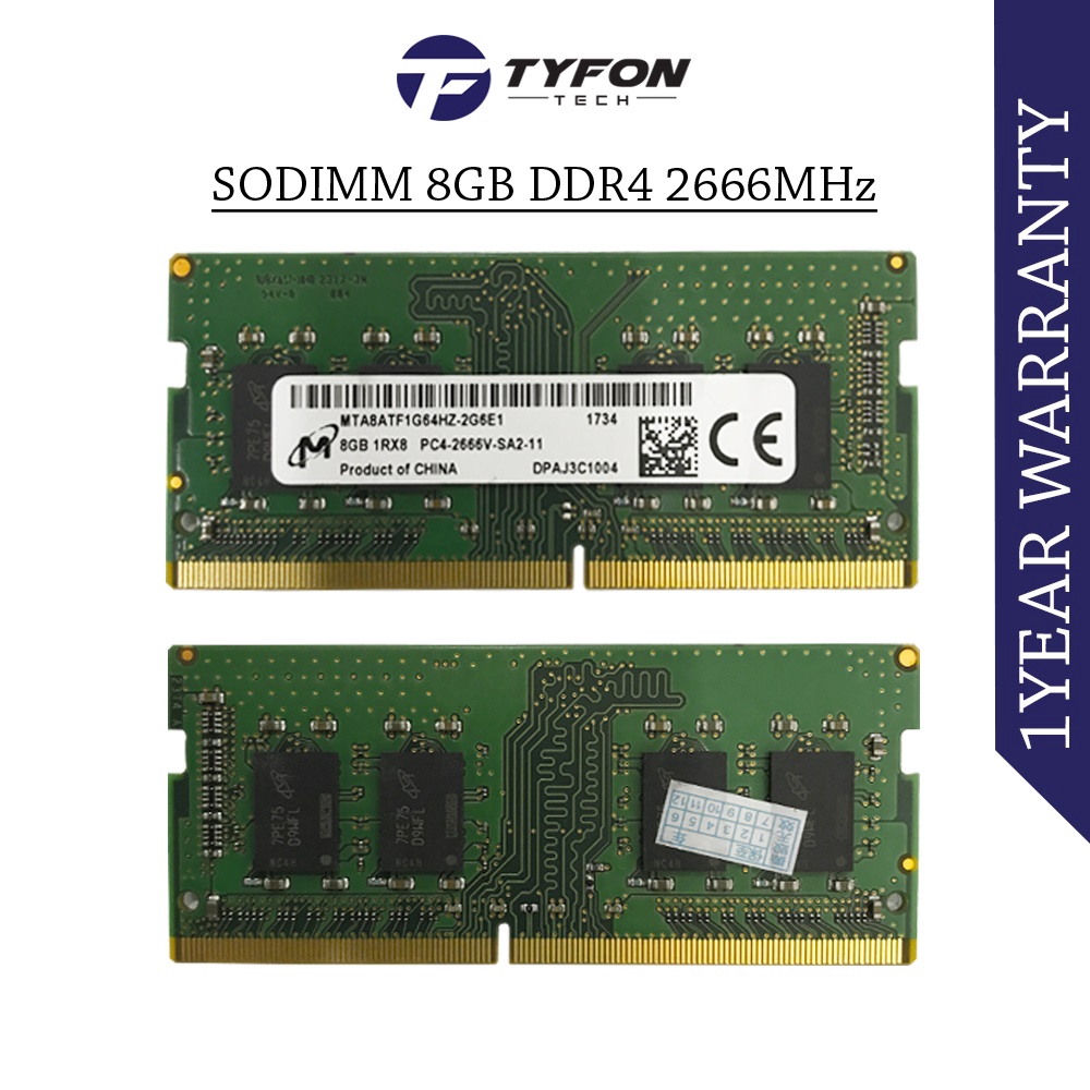 Mix Branded Sodimm Ddr4 8gb 2666mhz Pc4 Laptop Ram Refurbished Shopee Malaysia