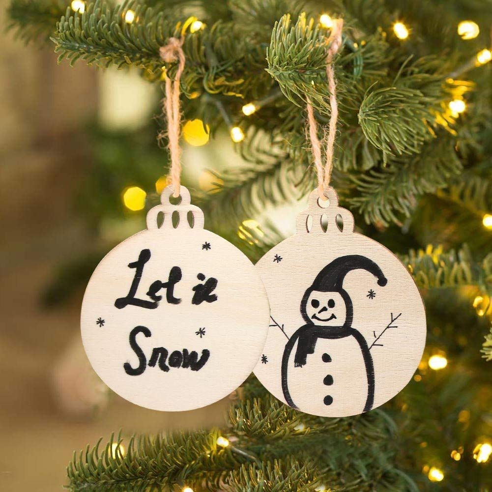 plain round christmas ornaments