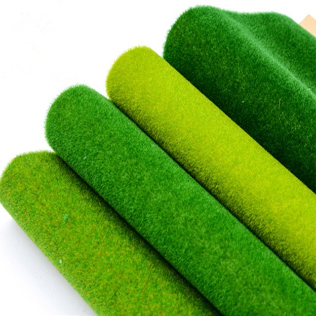 4pcs Grass Mat Paper Model Train Layout Green Grass Mat 25cmx25cm