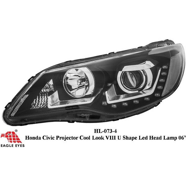 Honda civic fd fd2r projector headlamp headlight head lamp light LED u