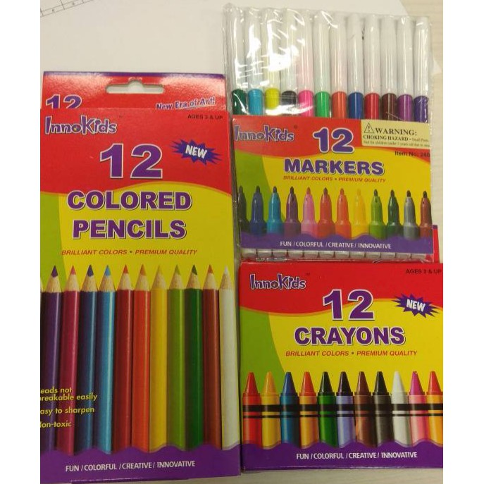 colouring pens and pencils set