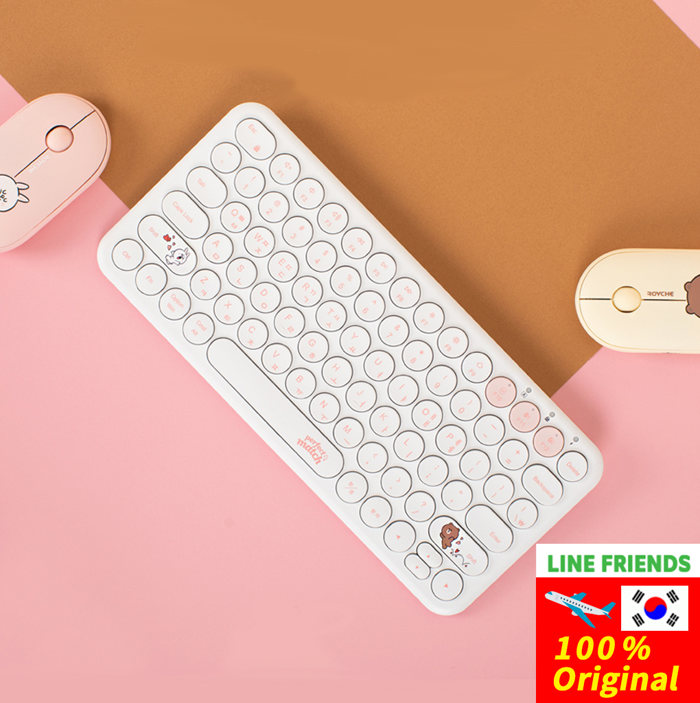 Line Friends ROYCHE Official Multi Pairring Wireless Keyboard