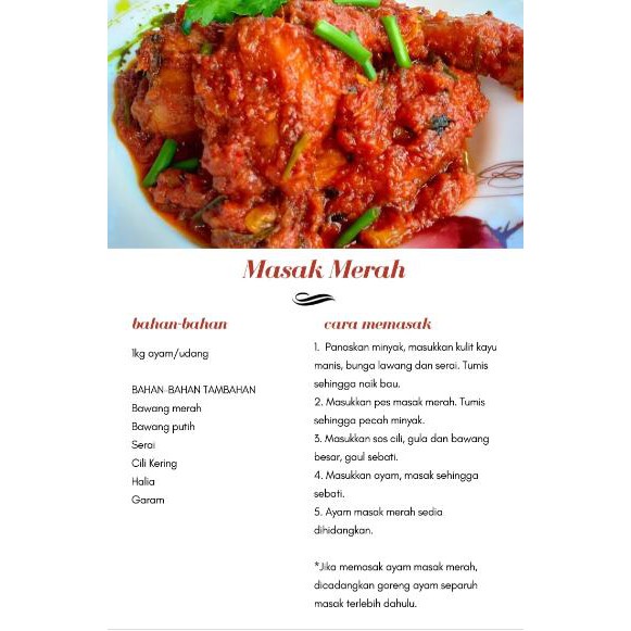 Cara memasak ayam masak merah