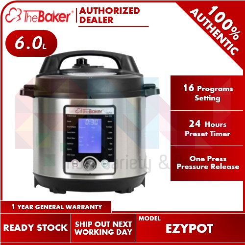 The Baker 6.0L EZYPOT Electric Pressure Cooker