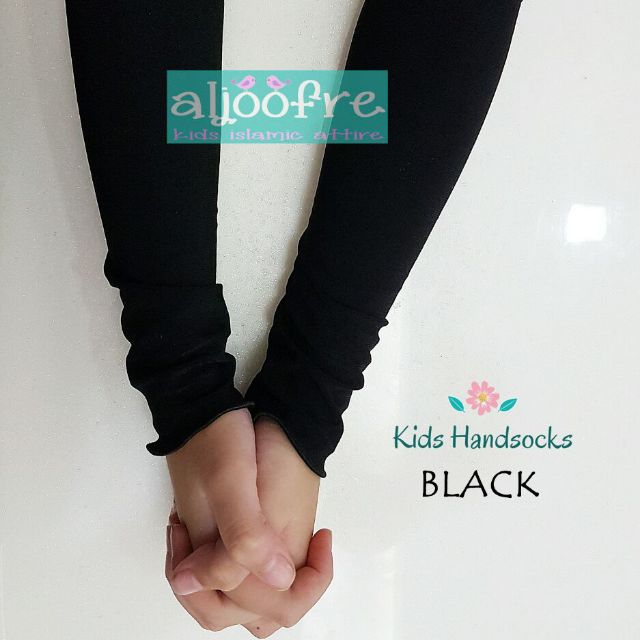 HANDSOCKS Budak Sekolah Aljoofre Kids  Hitam  Putih  Shopee 