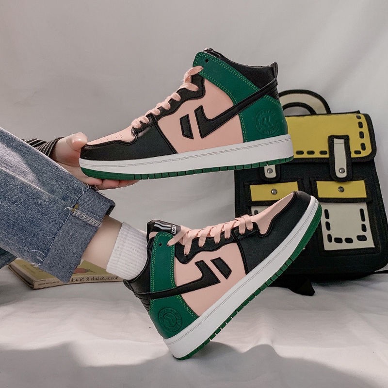 sneakersins hip-hop high-top shoes women s Korean version all-match sneakers trendy spring 2022 and autumn mesh breathable