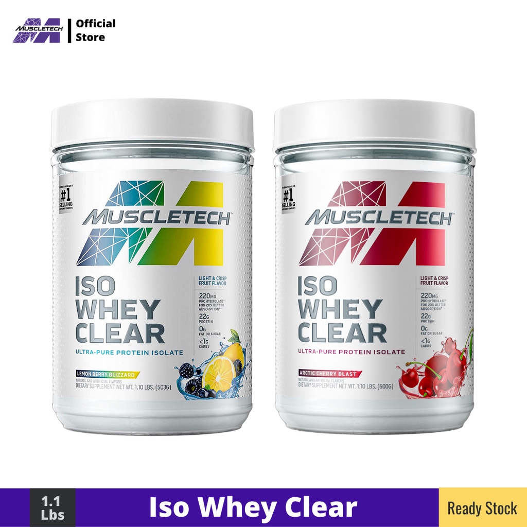 Muscletech ISO Whey Clear UltraPure Protein Isolate (503g) Shopee