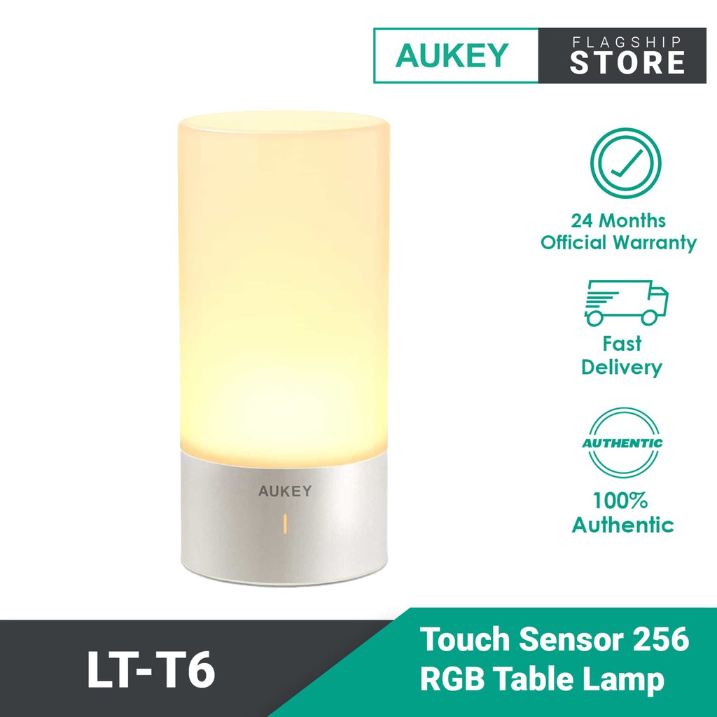 Aukey Lt T6 Touch Sensor 256 Rgb Table, Aukey Cordless Lamp Rechargeable Tablet