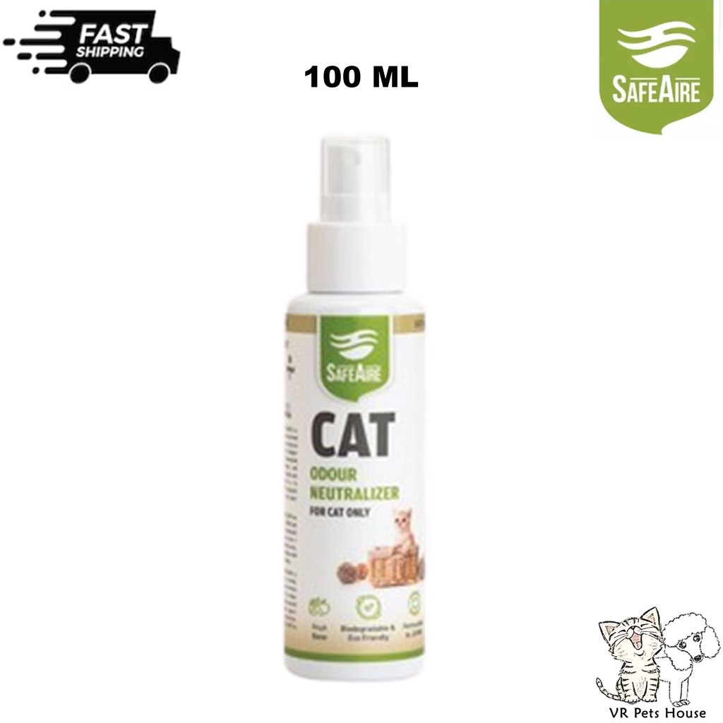 SAFEAIRE Odour Neutralizer Spray Suitable For All Breed Cat For Stain