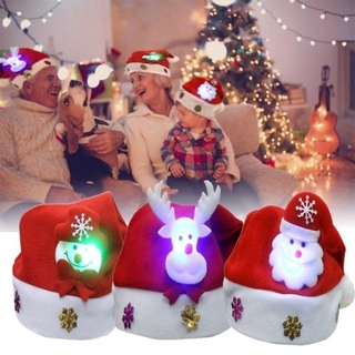Enfants et adultes et LED Chapeau de Noël Claus Reindeer Xmas Gift Caps