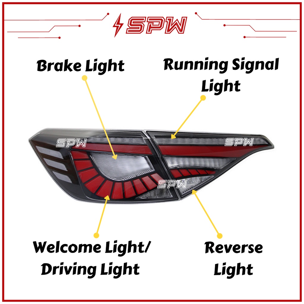 Honda Civic Tail Lamp Tail Light FE (20222023) Taillamp Taillight LED