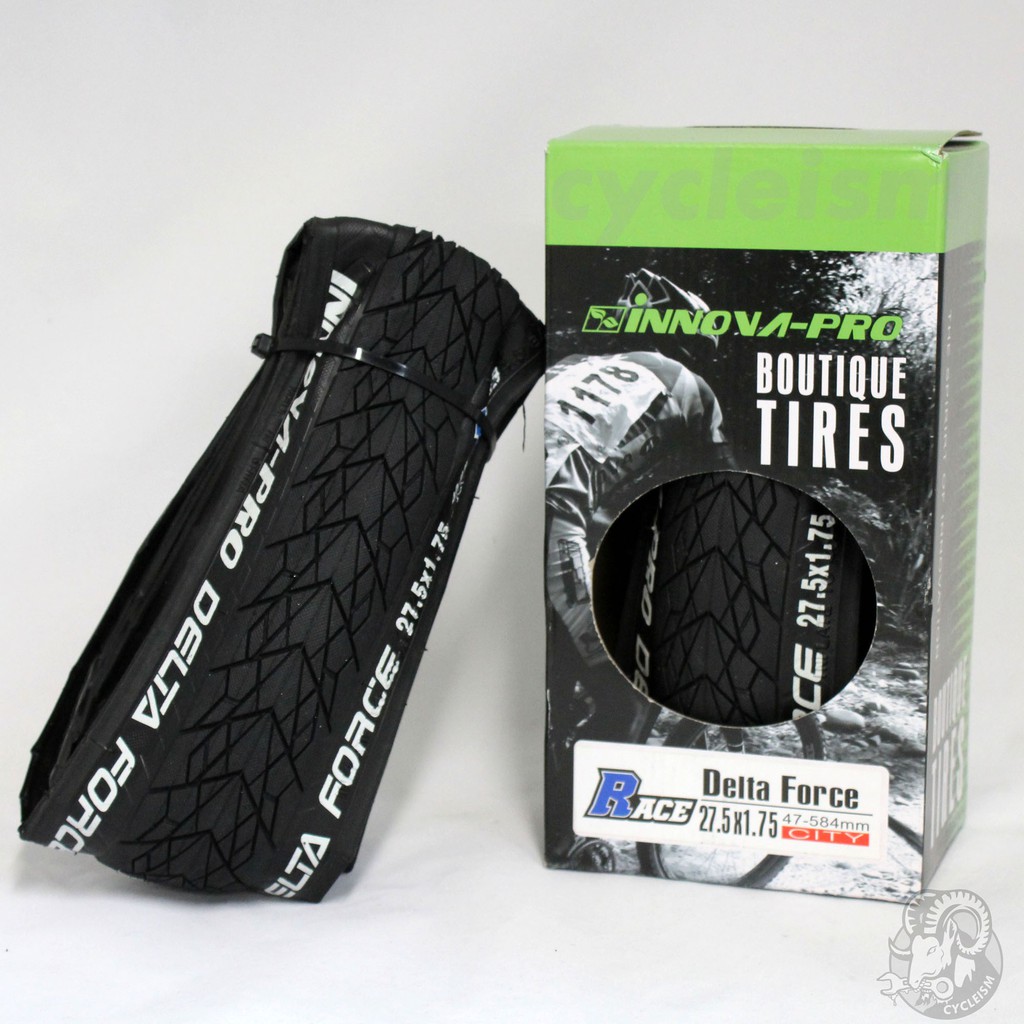 InnovaPro Tire Delta Force Race City Innova Tire 27.5x1.75 Black Mtb