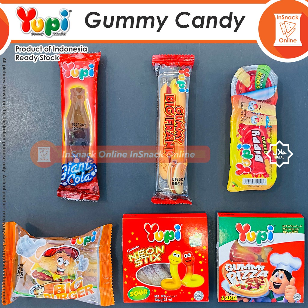 Yupi Gummy Candy Indonesia Halal Gula Gula Shopee Malaysia