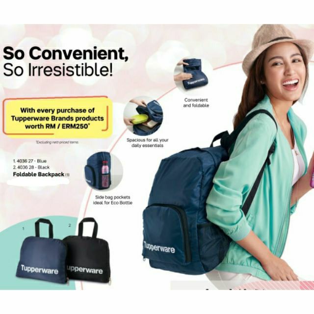 foldable backpack malaysia