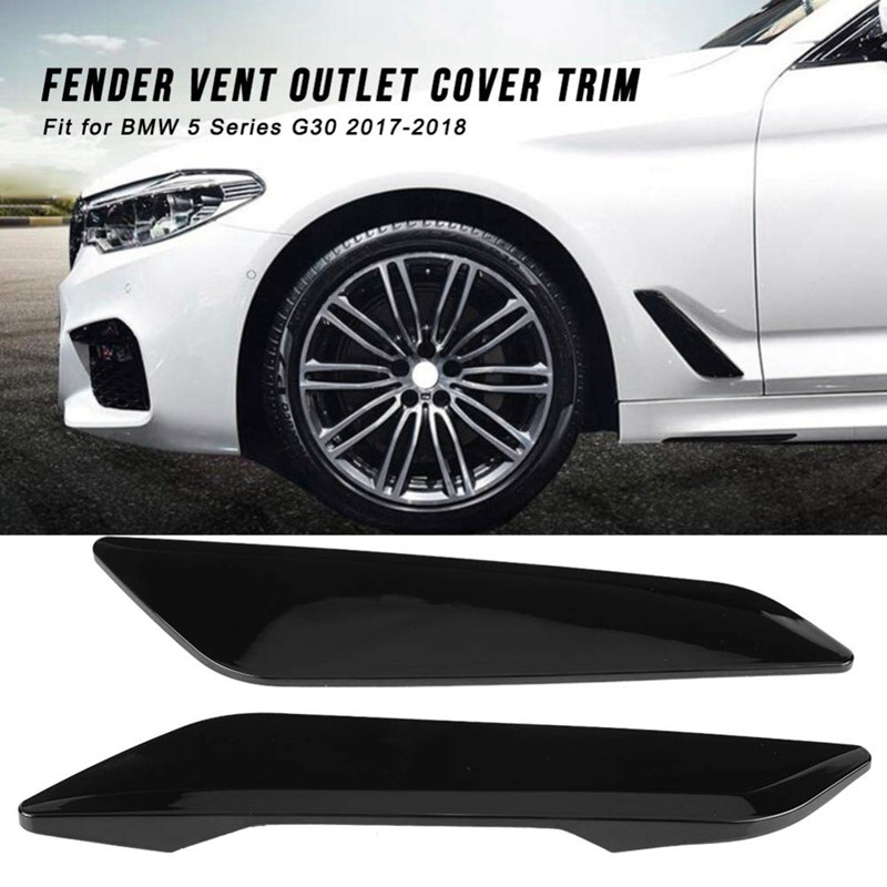 Side Wing Air Vent Hood Intake Fender Cover Trim for BMW 5 Series G30 2017 2018 Accessories