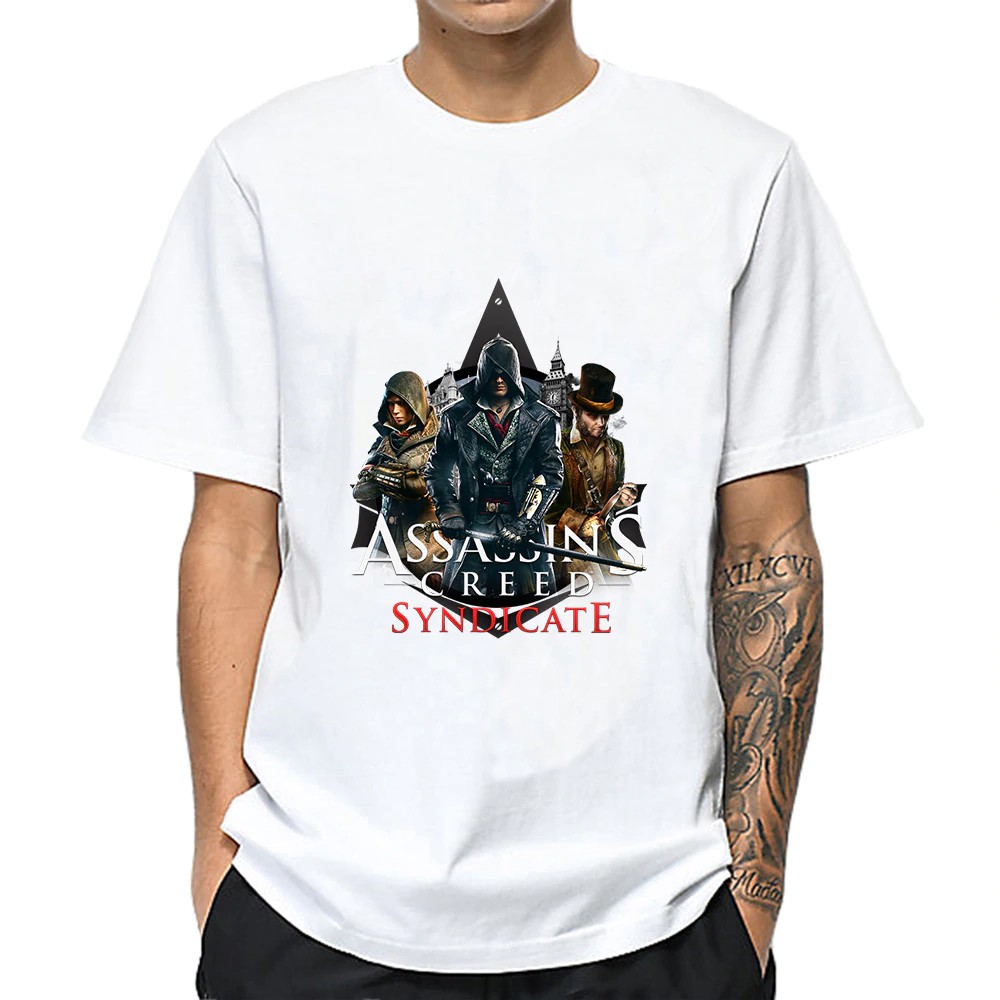 Assassins Creed S Roblox Gamer Boys Mens Tees White Cotton Men T - assassin t shirt roblox