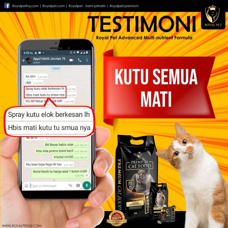 💥Big sale💥royal pet vitamin kucing + free gifts