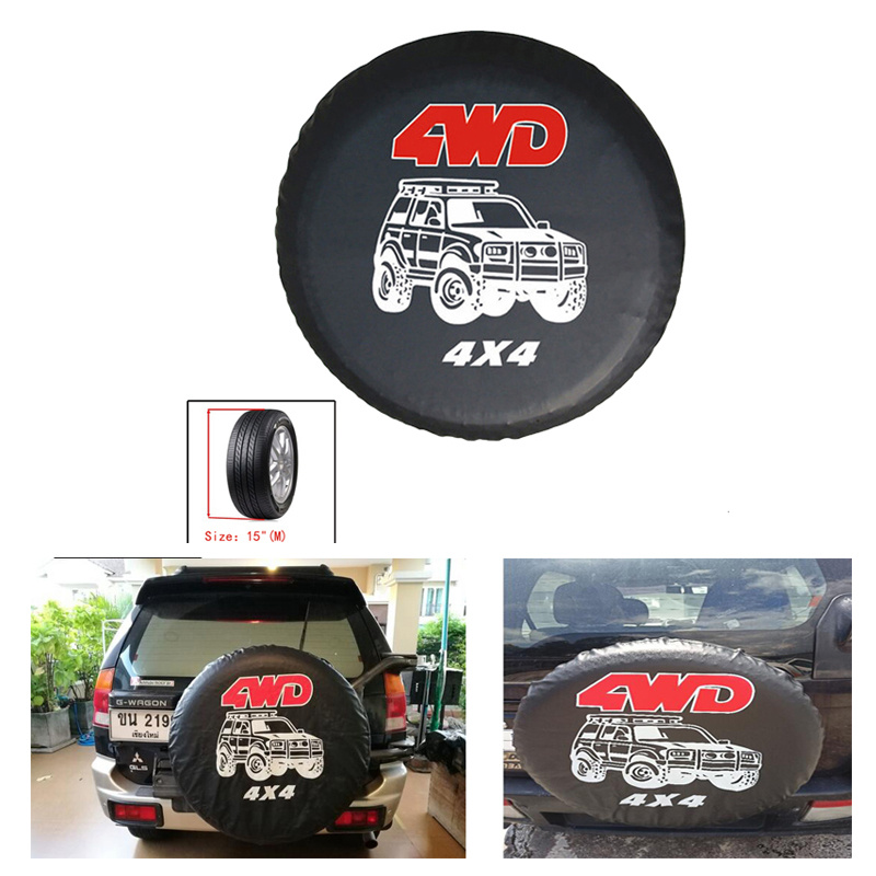 16'' Universal Spare Wheel Tire Tyre Cover Case Protector Fit For 4WD 4X4 Series