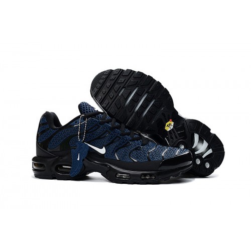 blue and black nike tns