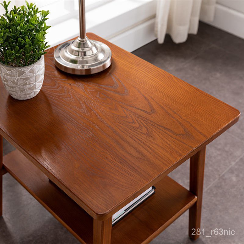 Side Table实木沙发边几简约角几边桌轻奢客厅方桌小茶几迷你卧室床头侧边柜