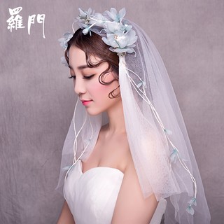 Korean Bride Wedding Dress Veil Luomen Wedding Bride Hair Shopee