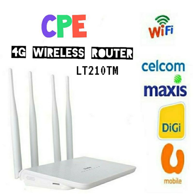 Broadband Wifi Router 4g Lte Cpe Can Use For All Telco Shopee Malaysia