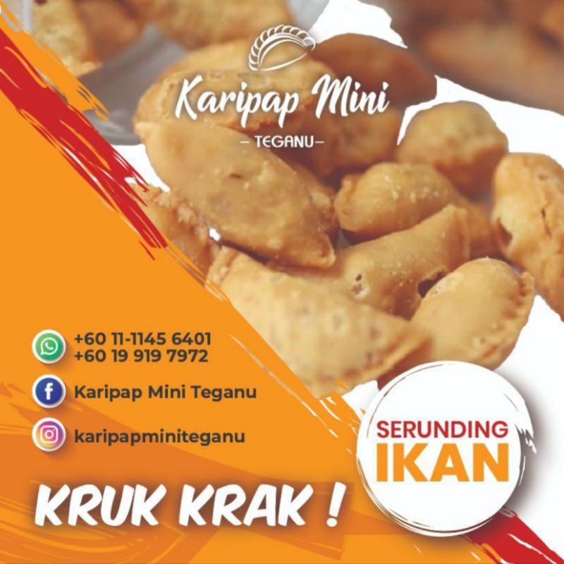 Buy Karipap Mini Inti Serunding Ikan 100 Biji Seetracker Malaysia