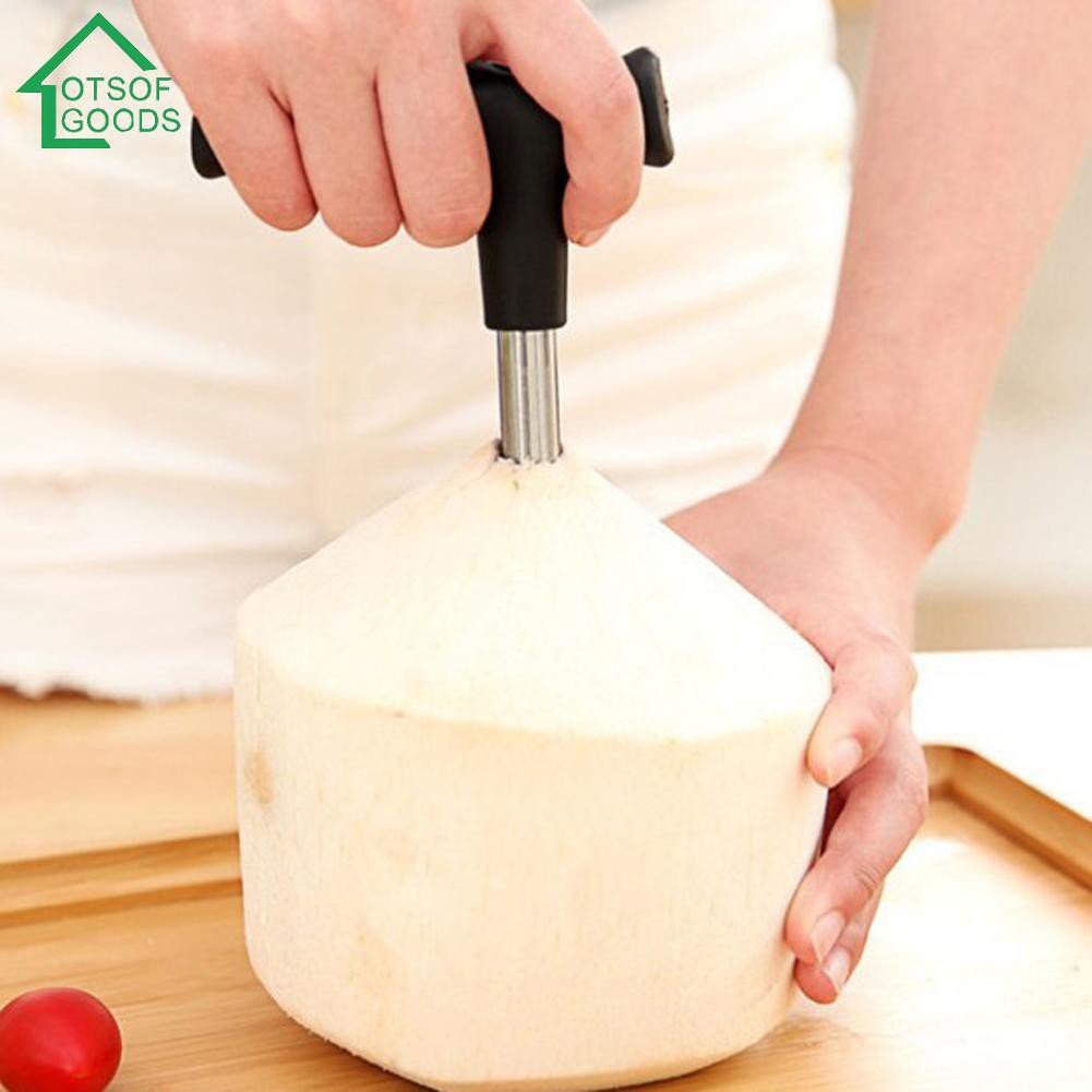 Coconut Opener Tool Coco Water Punch Tap Drill Straw Open Hole Cut Gift