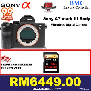 Sony Alpha A7 Iii Price In Malaysia Specs Rm6449 Technave