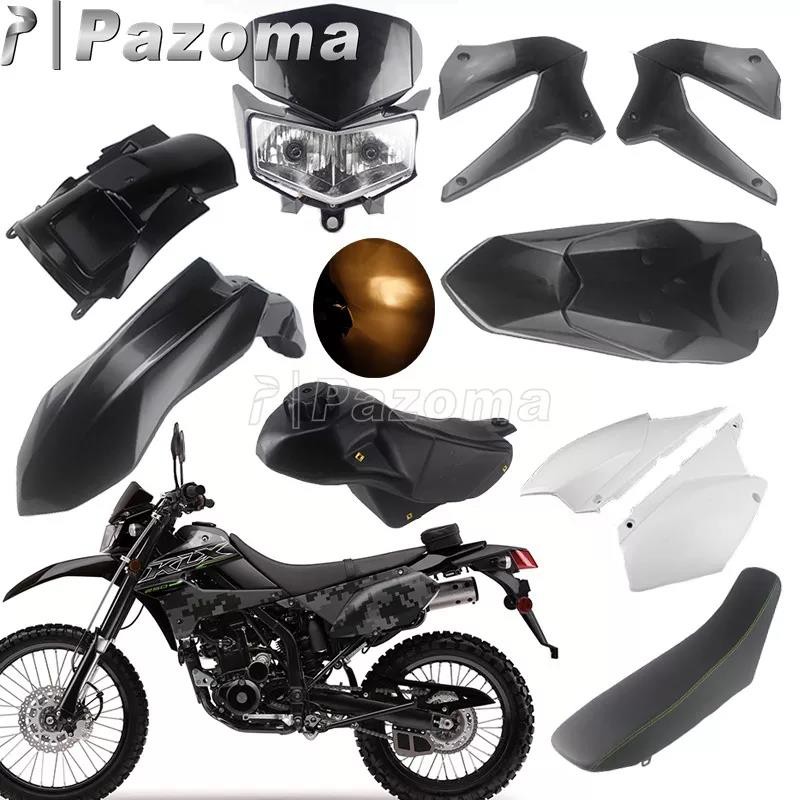 Motorcycle Fairing Cowl Body Kit For Kawasaki Klx250 Klx250s D Tracker X 250 Klx250sf Headlight Tank Seat Fenders Side C Shopee Malaysia