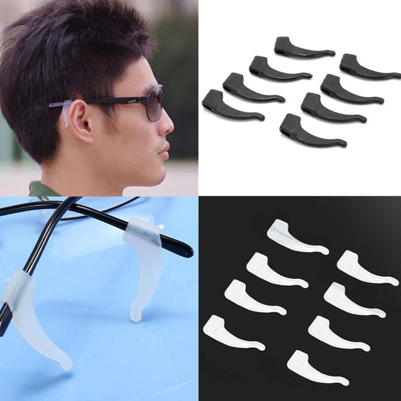 6 Pairs Comfortable Silicone Anti Slip Holder For Glasses Accessories