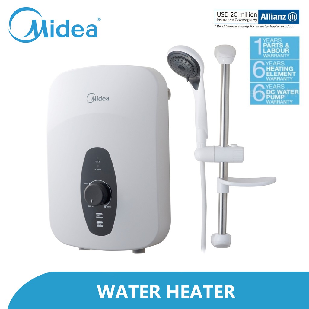 Midea Water Heater Non Pump MWH38Q Shopee Malaysia