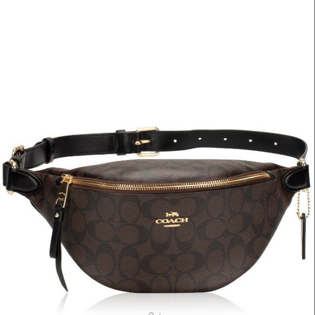coach belt bag black