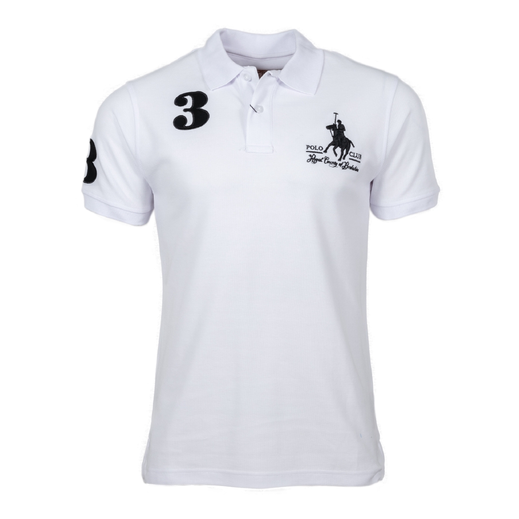 white tee polo